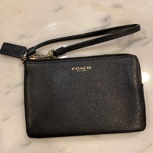 Coach corner zip wristlet and phone holder/wallet